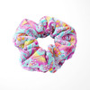 Velvet Scrunchie - Neon Rainbow Stitch