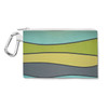 Canvas Zip Pouch - The SediMINT Avacado Wave Wall