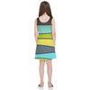 Girls Sleeveless Dress - The SediMINT Avacado Wave Wall