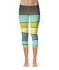 Sport Capri Leggings - The SediMINT Avacado Wave Wall