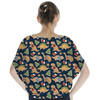 Batwing Chiffon Top - Gingerbread Cookie Christmas Dinosaurs