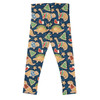 Girls' Leggings - Gingerbread Cookie Christmas Dinosaurs