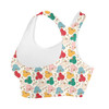 Sports Bra - Gold Mouse Ear Christmas Baubles