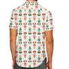 Men's Button Down Short Sleeve Shirt - Christmas Mickey Nutcrackers