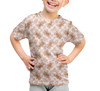 Youth Cotton Blend T-Shirt - Checkerboard Gingerbread Minnie Cookies