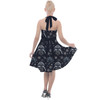 Halter Vintage Style Dress - Vader Winter Holiday Christmas Snowflakes