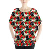 Batwing Chiffon Top - Vader Holiday Christmas Poinsettias