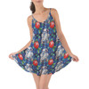 Beach Cover Up Dress - Little Blue Christmas Droid