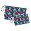 Canvas Zip Pouch - Little Blue Christmas Droid