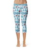 Sport Capri Leggings - AT-AT Christmas on Hoth