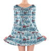 Longsleeve Skater Dress - AT-AT Christmas on Hoth