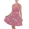 Halter Vintage Style Dress - Winter Mouse Snacks & Balloons