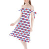 Strapless Bardot Midi Dress - Disney Cruise Logo