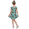 Girls Cap Sleeve Pleated Dress - Moana's Maui