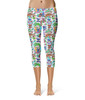 Sport Capri Leggings - Bright Lilo and Stitch Hand Drawn