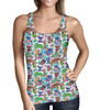 Women's Tank Top - Bright Lilo and Stitch Hand Drawn