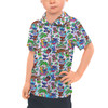 Kids Polo Shirt - Bright Lilo and Stitch Hand Drawn