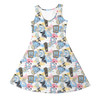 Girls Sleeveless Dress - Alice Down The Rabbit Hole