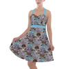 Halter Vintage Style Dress - Alice in Glitter Wonderland
