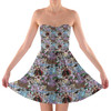 Sweetheart Strapless Skater Dress - Alice in Glitter Wonderland