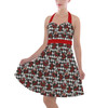 Halter Vintage Style Dress - Queen of Hearts Playing Cards