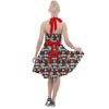 Halter Vintage Style Dress - Queen of Hearts Playing Cards