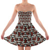 Sweetheart Strapless Skater Dress - Queen of Hearts Playing Cards