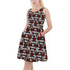Skater Dress with Pockets - Queen of Hearts Playing Cards