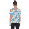 Cold Shoulder Tunic Top - Whimsical Genie and Magic Carpet
