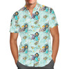 Men's Button Down Short Sleeve Shirt - Whimsical Princess Jasmine