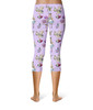 Sport Capri Leggings - Whimsical Alice And The White Rabbit