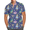 Men's Button Down Short Sleeve Shirt - Whimsical Wonderland