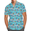 Men's Button Down Short Sleeve Shirt - Whimsical Mirabel