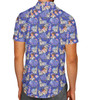 Men's Button Down Short Sleeve Shirt - Whimsical Luisa