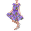 Girls Short Sleeve Skater Dress - Whimsical Madrigals