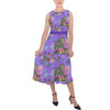 Belted Chiffon Midi Dress - Whimsical Madrigals