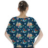 Batwing Chiffon Top - Whimsical Triton and Sebastian