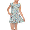 Girls Cap Sleeve Pleated Dress - Whimsical Belle