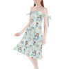 Strapless Bardot Midi Dress - Whimsical Belle