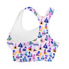 Sports Bra - Princess And Classic Animation Silhouettes