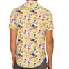 Men's Button Down Short Sleeve Shirt - Donald and Daisy Marathon Match Up