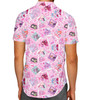 Men's Button Down Short Sleeve Shirt - Poisoned Heart Villaintine