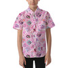 Kids' Button Down Short Sleeve Shirt - Poisoned Heart Villaintine