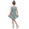 Girls Cap Sleeve Pleated Dress - Heartbreaker Villaintine