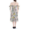 Strapless Bardot Midi Dress - Mouse & Friends Garden Seed Packets