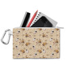 Canvas Zip Pouch - Floral Wall-E and Eve