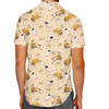 Men's Button Down Short Sleeve Shirt - Floral Wall-E and Eve