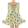 Longsleeve Skater Dress - Little Orange Bird