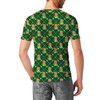 Men's Cotton Blend T-Shirt - Geometric Orange Bird