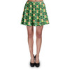 Skater Skirt - Geometric Orange Bird